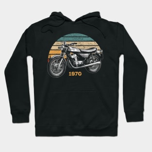 Fury 1970 Vintage Motorcycle Design Hoodie